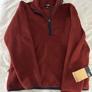 The North Face Women's Red Zip Up Fleece Jacket
